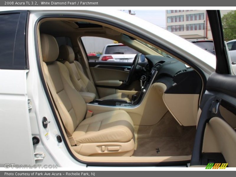 White Diamond Pearl / Parchment 2008 Acura TL 3.2