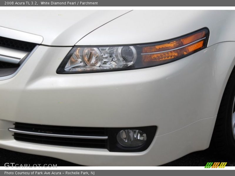 White Diamond Pearl / Parchment 2008 Acura TL 3.2