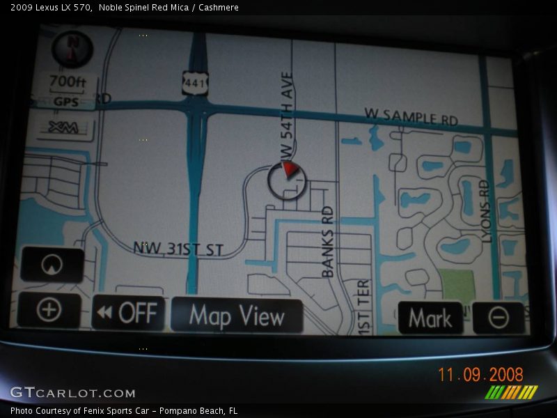 Noble Spinel Red Mica / Cashmere 2009 Lexus LX 570