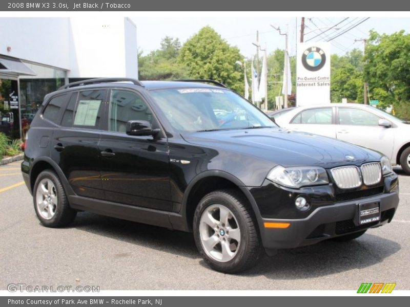 Jet Black / Tobacco 2008 BMW X3 3.0si
