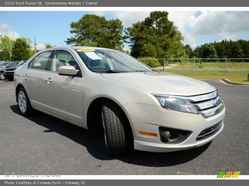 Smokestone Metallic / Camel 2010 Ford Fusion SE