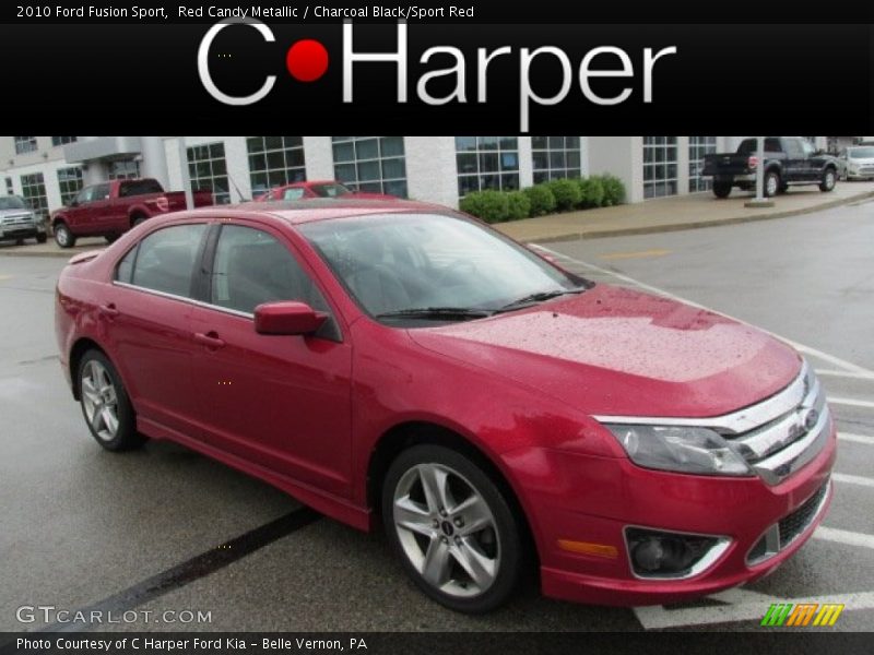 Red Candy Metallic / Charcoal Black/Sport Red 2010 Ford Fusion Sport