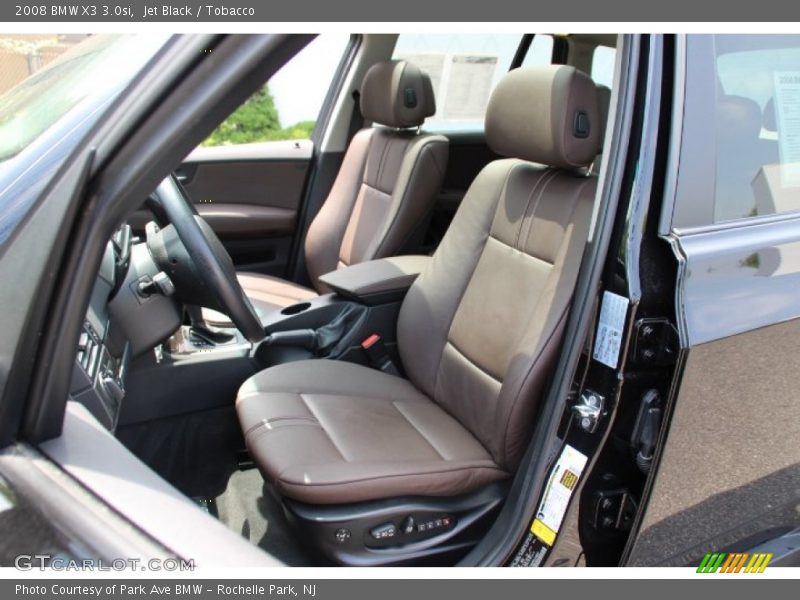 Jet Black / Tobacco 2008 BMW X3 3.0si
