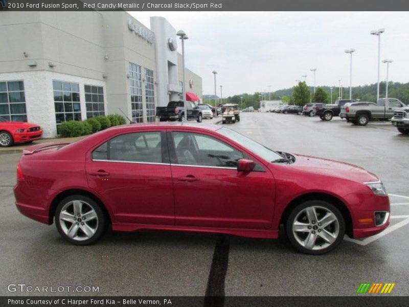 Red Candy Metallic / Charcoal Black/Sport Red 2010 Ford Fusion Sport