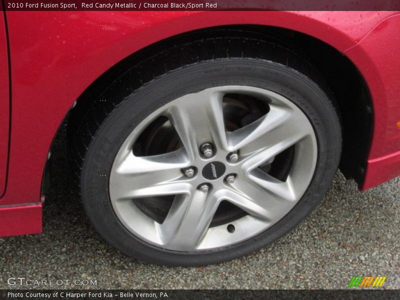 Red Candy Metallic / Charcoal Black/Sport Red 2010 Ford Fusion Sport