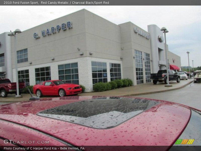 Red Candy Metallic / Charcoal Black/Sport Red 2010 Ford Fusion Sport