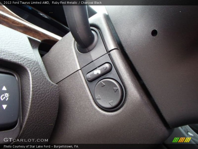 Ruby Red Metallic / Charcoal Black 2013 Ford Taurus Limited AWD