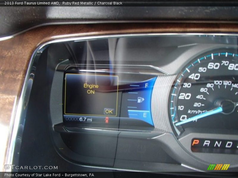 Ruby Red Metallic / Charcoal Black 2013 Ford Taurus Limited AWD