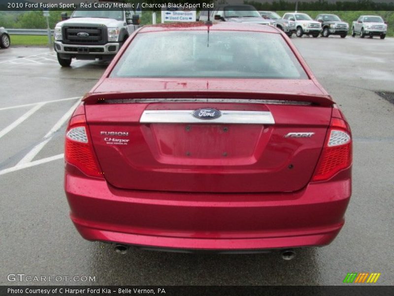 Red Candy Metallic / Charcoal Black/Sport Red 2010 Ford Fusion Sport