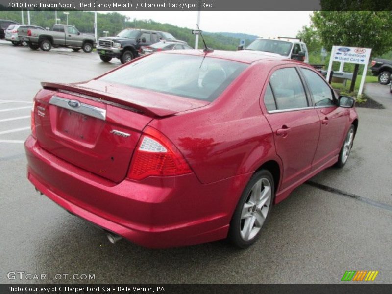 Red Candy Metallic / Charcoal Black/Sport Red 2010 Ford Fusion Sport