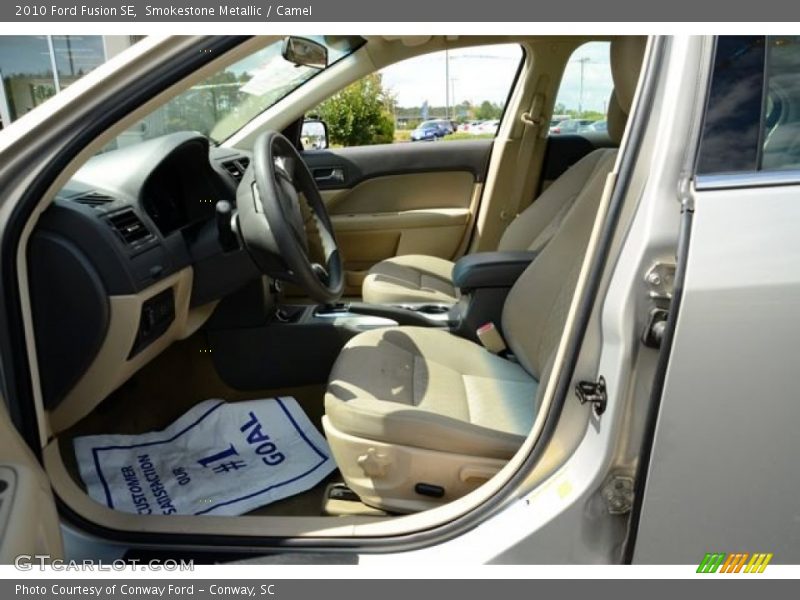 Smokestone Metallic / Camel 2010 Ford Fusion SE