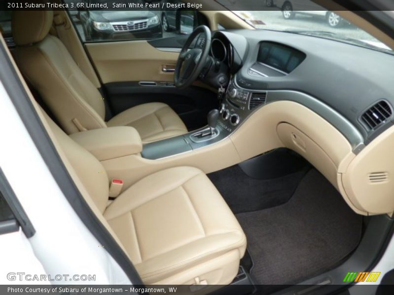 Satin White Pearl / Desert Beige 2011 Subaru Tribeca 3.6R Limited