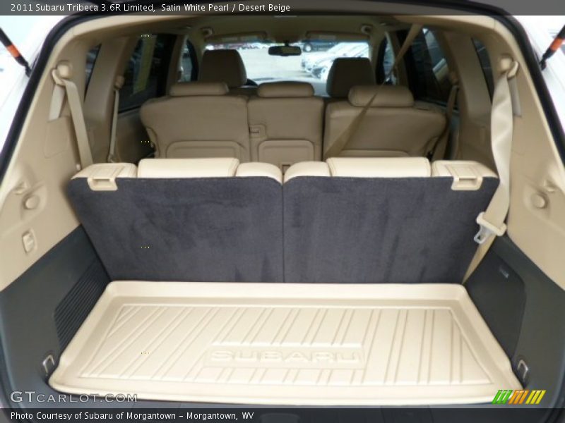 Satin White Pearl / Desert Beige 2011 Subaru Tribeca 3.6R Limited
