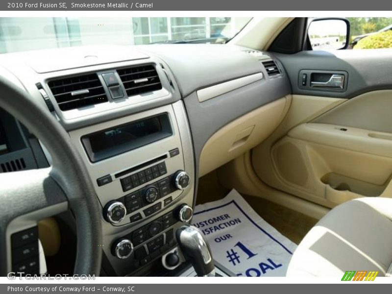 Smokestone Metallic / Camel 2010 Ford Fusion SE