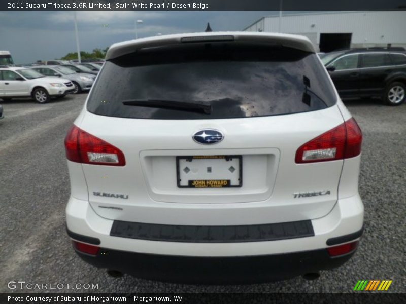 Satin White Pearl / Desert Beige 2011 Subaru Tribeca 3.6R Limited