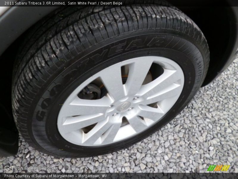 Satin White Pearl / Desert Beige 2011 Subaru Tribeca 3.6R Limited