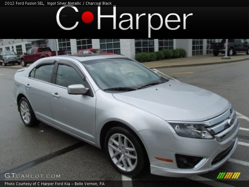Ingot Silver Metallic / Charcoal Black 2012 Ford Fusion SEL