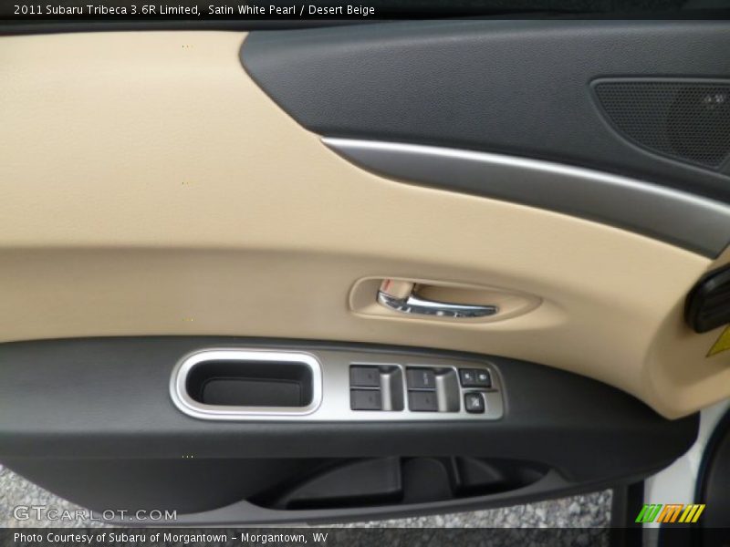 Satin White Pearl / Desert Beige 2011 Subaru Tribeca 3.6R Limited