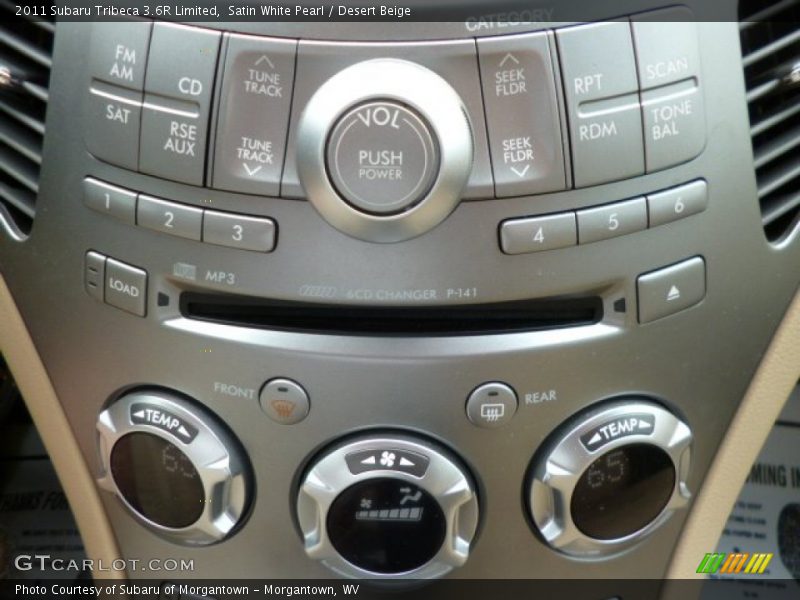 Satin White Pearl / Desert Beige 2011 Subaru Tribeca 3.6R Limited