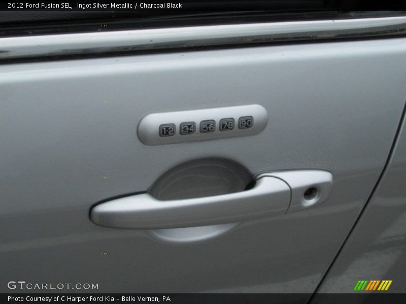 Ingot Silver Metallic / Charcoal Black 2012 Ford Fusion SEL