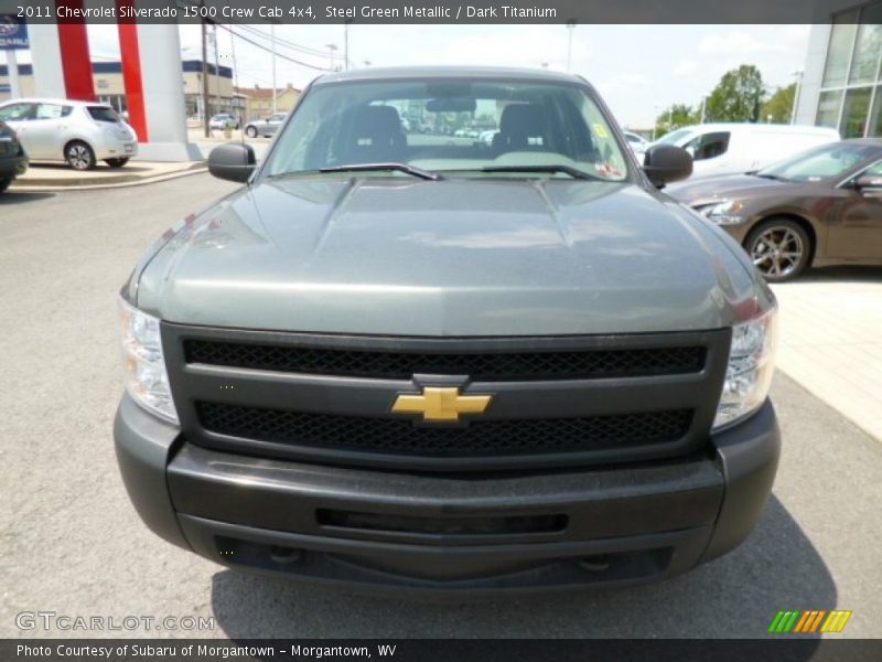 Steel Green Metallic / Dark Titanium 2011 Chevrolet Silverado 1500 Crew Cab 4x4