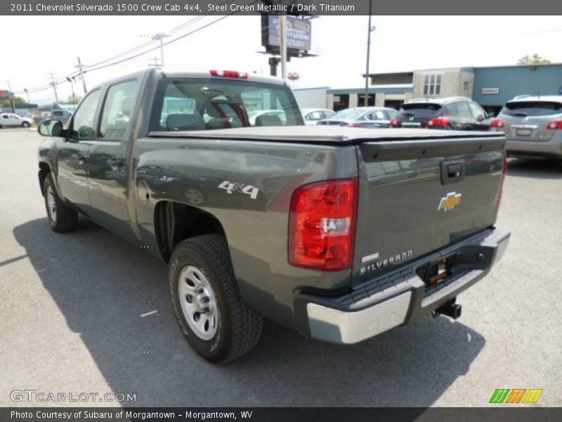 Steel Green Metallic / Dark Titanium 2011 Chevrolet Silverado 1500 Crew Cab 4x4