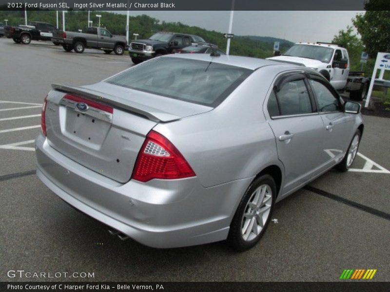Ingot Silver Metallic / Charcoal Black 2012 Ford Fusion SEL