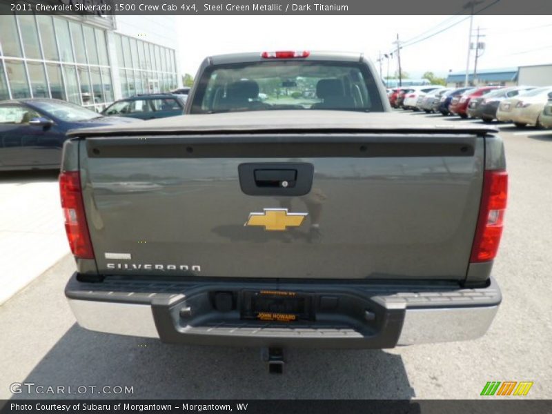 Steel Green Metallic / Dark Titanium 2011 Chevrolet Silverado 1500 Crew Cab 4x4