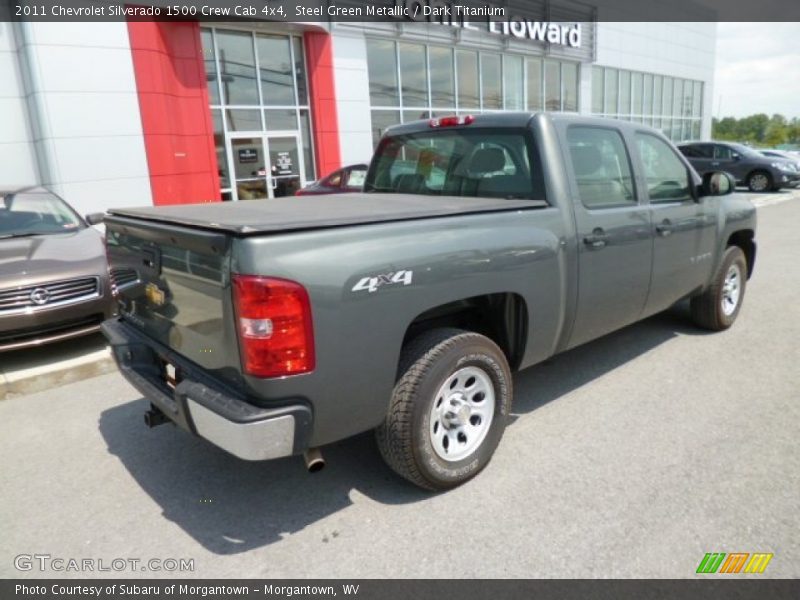 Steel Green Metallic / Dark Titanium 2011 Chevrolet Silverado 1500 Crew Cab 4x4