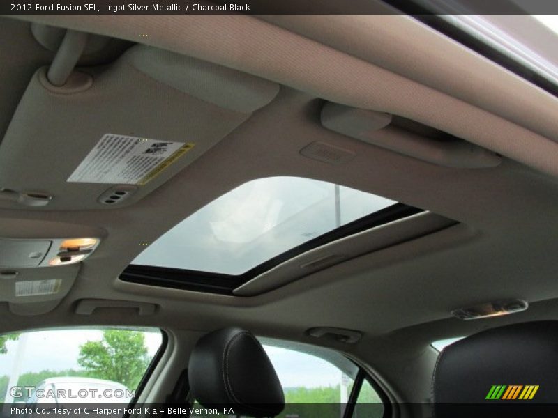 Ingot Silver Metallic / Charcoal Black 2012 Ford Fusion SEL