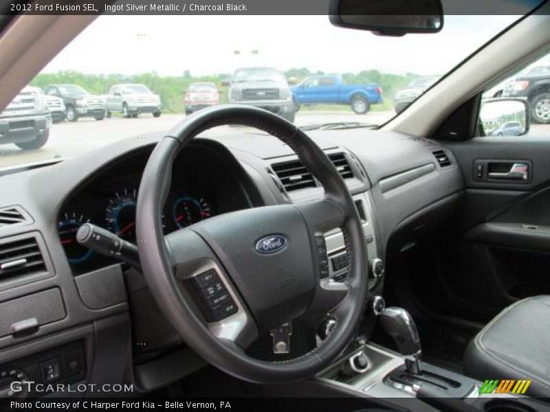 Ingot Silver Metallic / Charcoal Black 2012 Ford Fusion SEL