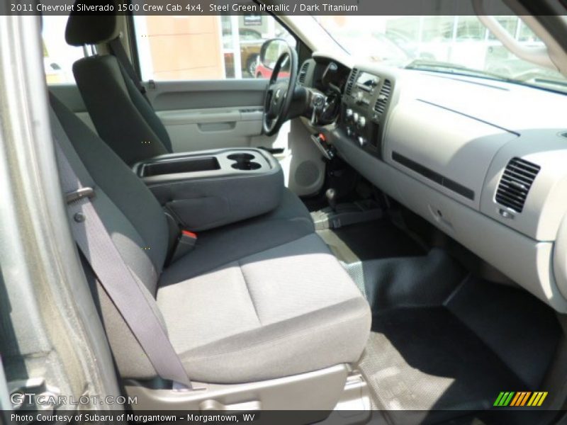 Steel Green Metallic / Dark Titanium 2011 Chevrolet Silverado 1500 Crew Cab 4x4