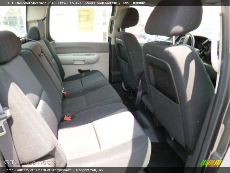 Steel Green Metallic / Dark Titanium 2011 Chevrolet Silverado 1500 Crew Cab 4x4