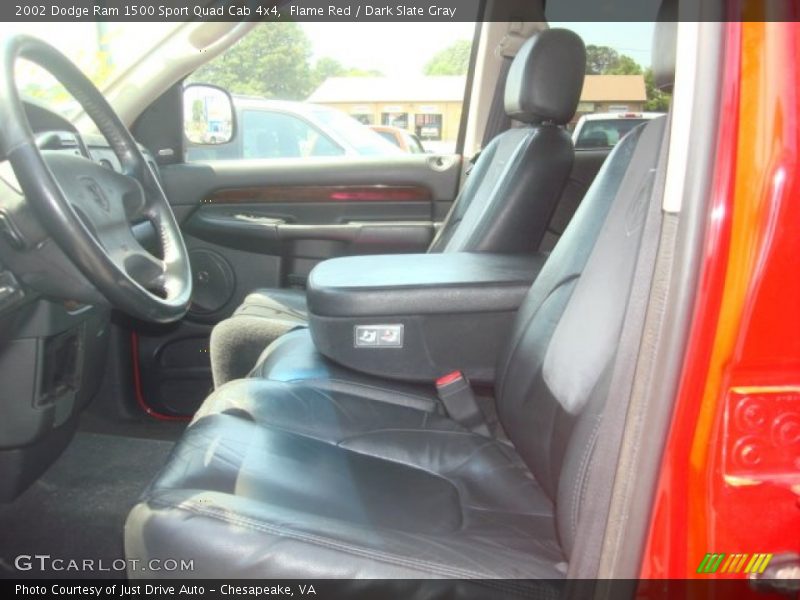 Flame Red / Dark Slate Gray 2002 Dodge Ram 1500 Sport Quad Cab 4x4