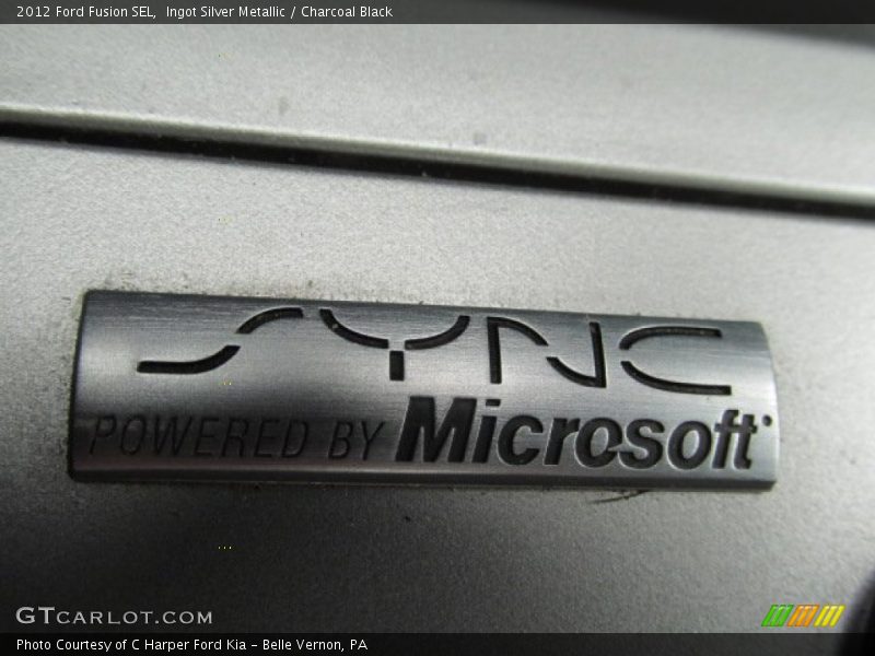Ingot Silver Metallic / Charcoal Black 2012 Ford Fusion SEL