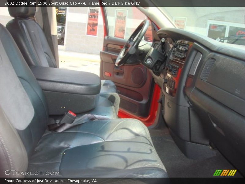 Flame Red / Dark Slate Gray 2002 Dodge Ram 1500 Sport Quad Cab 4x4