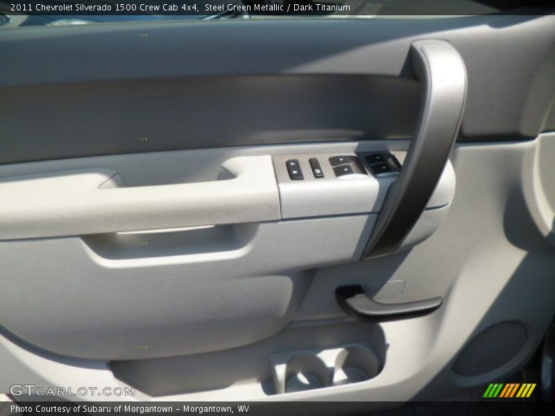 Steel Green Metallic / Dark Titanium 2011 Chevrolet Silverado 1500 Crew Cab 4x4