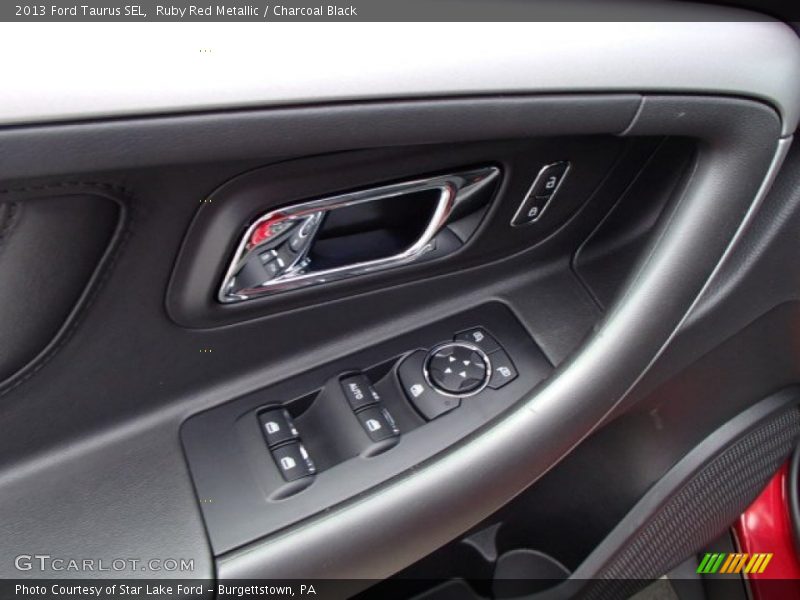Ruby Red Metallic / Charcoal Black 2013 Ford Taurus SEL