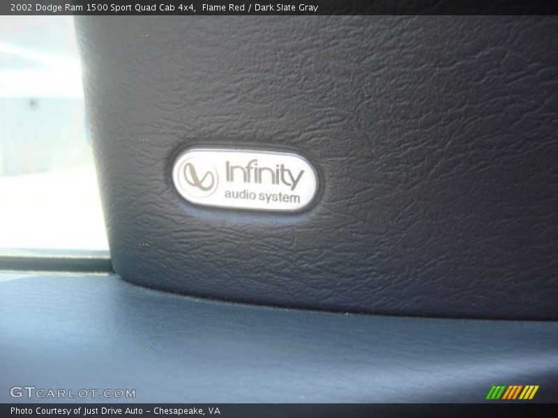 Flame Red / Dark Slate Gray 2002 Dodge Ram 1500 Sport Quad Cab 4x4