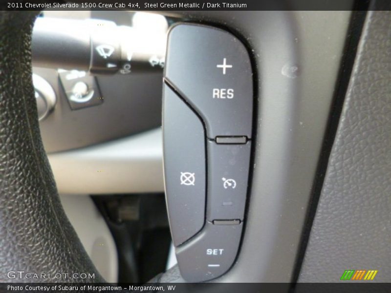 Steel Green Metallic / Dark Titanium 2011 Chevrolet Silverado 1500 Crew Cab 4x4