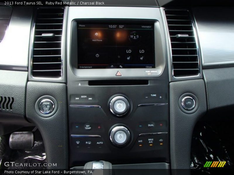 Ruby Red Metallic / Charcoal Black 2013 Ford Taurus SEL