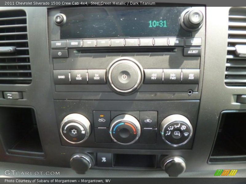 Steel Green Metallic / Dark Titanium 2011 Chevrolet Silverado 1500 Crew Cab 4x4