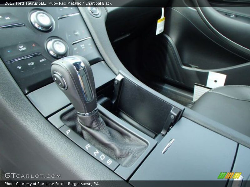 Ruby Red Metallic / Charcoal Black 2013 Ford Taurus SEL