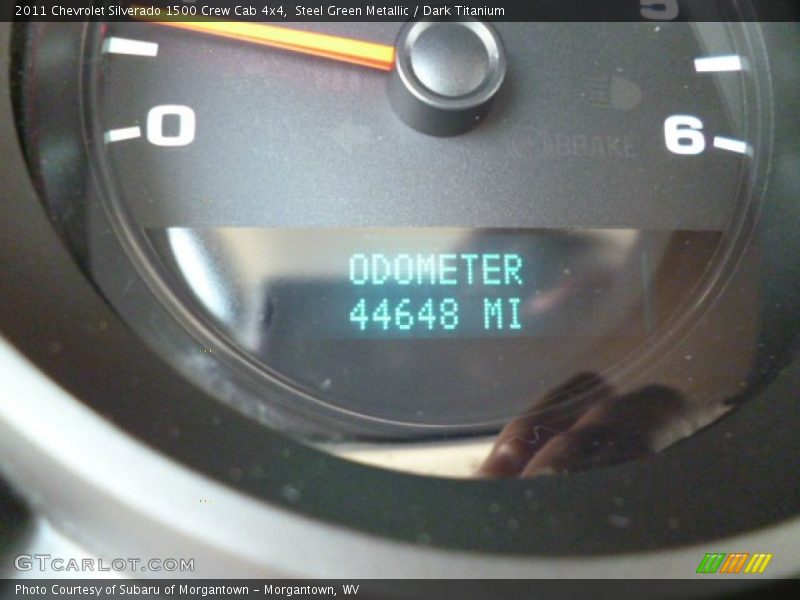 Steel Green Metallic / Dark Titanium 2011 Chevrolet Silverado 1500 Crew Cab 4x4