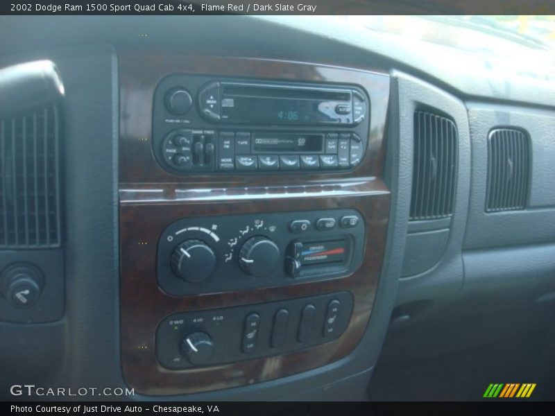 Flame Red / Dark Slate Gray 2002 Dodge Ram 1500 Sport Quad Cab 4x4