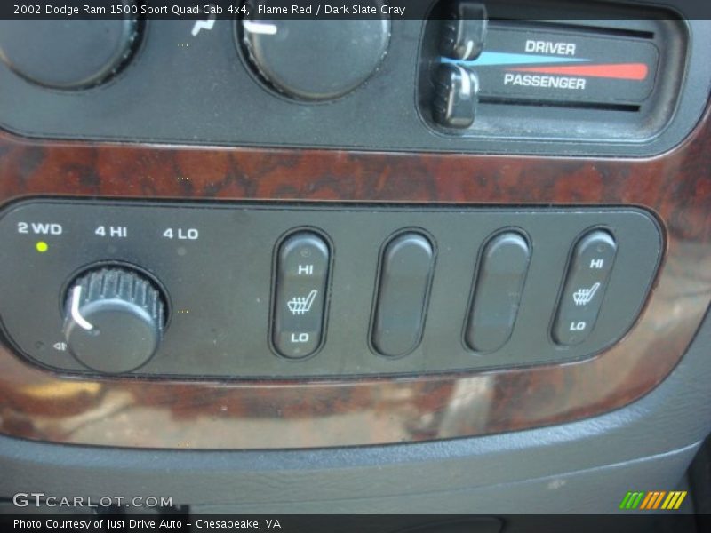 Flame Red / Dark Slate Gray 2002 Dodge Ram 1500 Sport Quad Cab 4x4