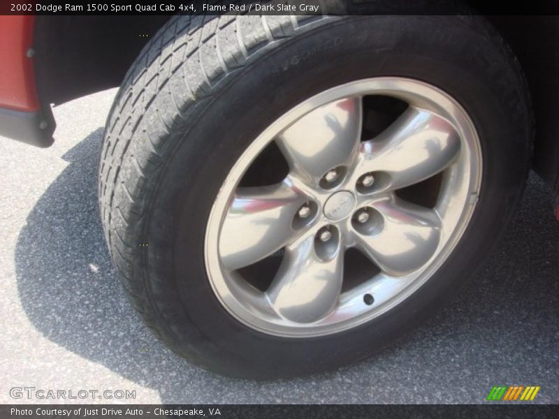 Flame Red / Dark Slate Gray 2002 Dodge Ram 1500 Sport Quad Cab 4x4