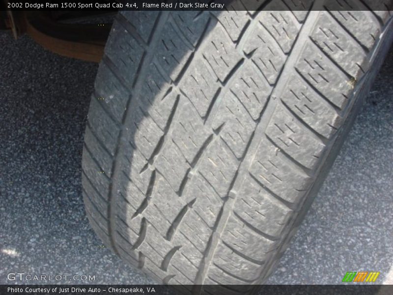 Flame Red / Dark Slate Gray 2002 Dodge Ram 1500 Sport Quad Cab 4x4