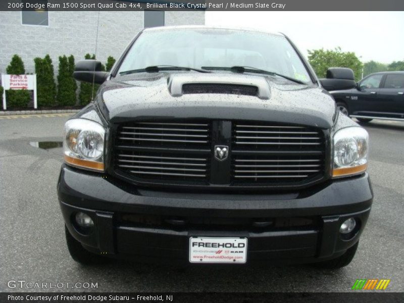 Brilliant Black Crystal Pearl / Medium Slate Gray 2006 Dodge Ram 1500 Sport Quad Cab 4x4