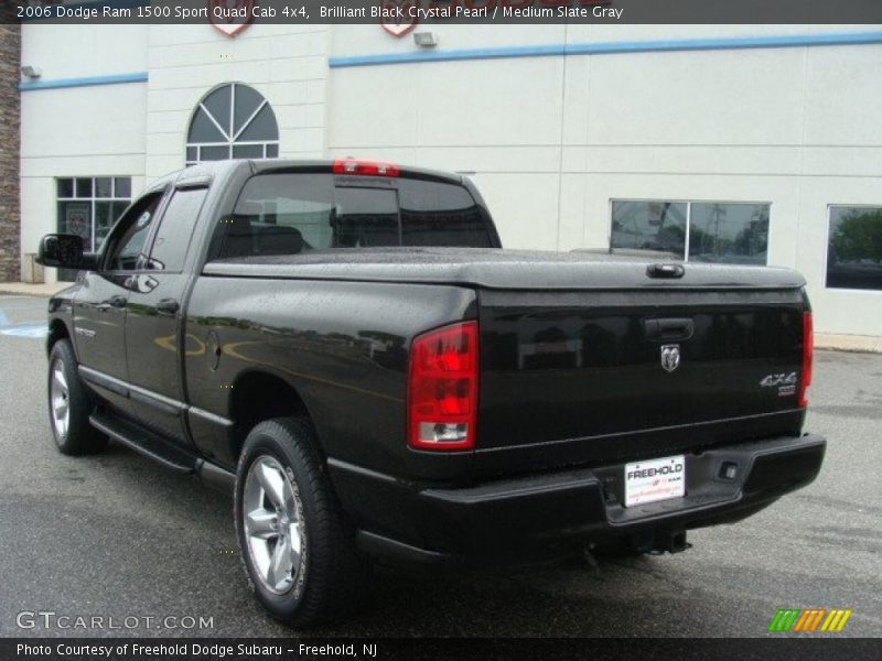 Brilliant Black Crystal Pearl / Medium Slate Gray 2006 Dodge Ram 1500 Sport Quad Cab 4x4